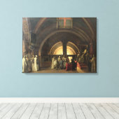 Toile L'Inauguration de Jacques de Molay (Insitu (Plancher de Bois))