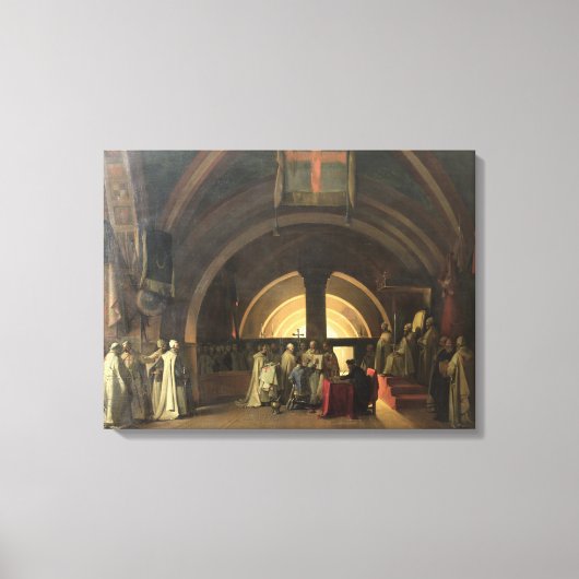 Toile L'Inauguration de Jacques de Molay (Recto)