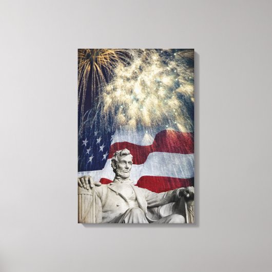 Toile Lincoln et Feux d'Artifice (Recto)