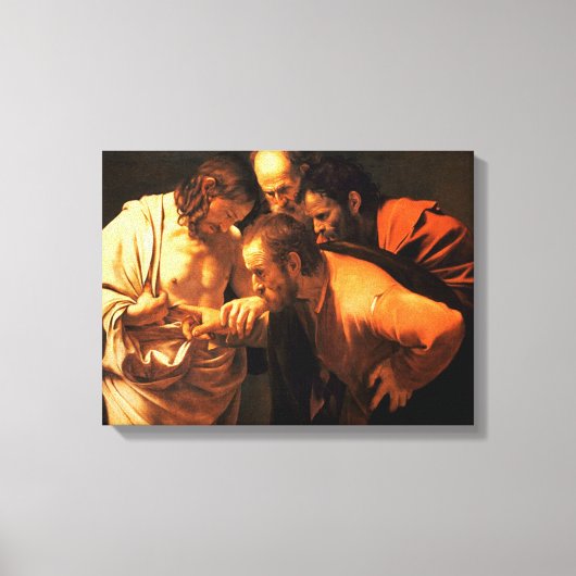 Toile L'Incrédulité De Saint Thomas Par Caravaggio (Recto)