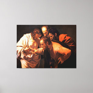 Toile L'incrédulité du saint Thomas par Caravaggio