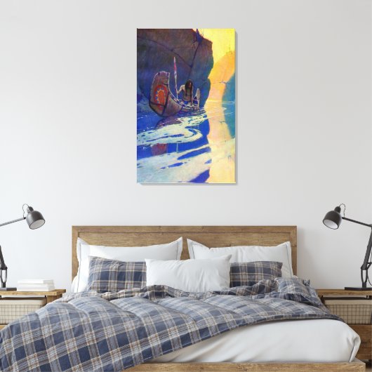 Toile L'Indien dans sa solitude NC Wyeth 1907 (Insitu(Chambre))