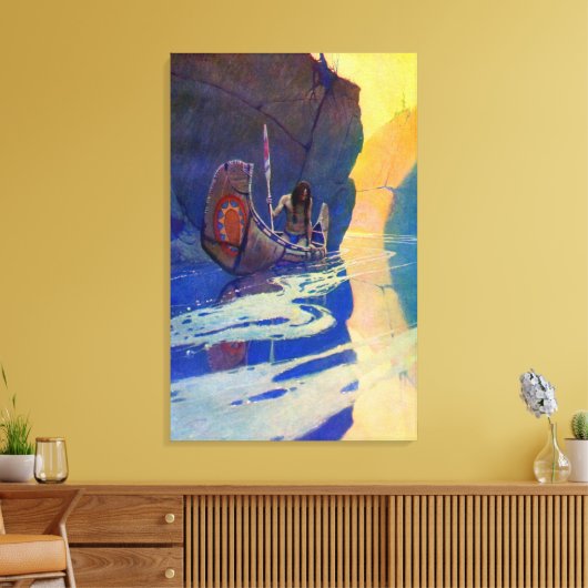 Toile L'Indien dans sa solitude NC Wyeth 1907 (Insitu(Salon))