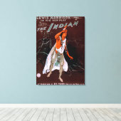 Toile "L'Indien" - Plume rouge, chef du (Insitu (Plancher de Bois))