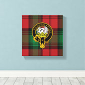 Toile Lindsay Scottish Crest et Tartan Canvas imprimer (Insitu (Plancher de Bois))