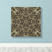 Toile Line Drawing Sepia Tan Abstract Calm Home Wall Art (Insitu (Plancher de Bois))