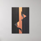 Toile Lines and Angles in Copper and Black (Recto)