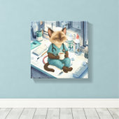 Toile L'infirmière a une pause café (Insitu (Plancher de Bois))