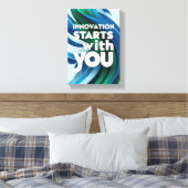 Toile L'innovation commence avec vous option 2 (Insitu(Chambre))