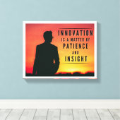Toile L'innovation est une question de patience et de vi (Insitu (Plancher de Bois))
