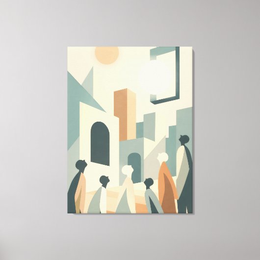 Toile L'instant avant - Doute et silence (Recto)