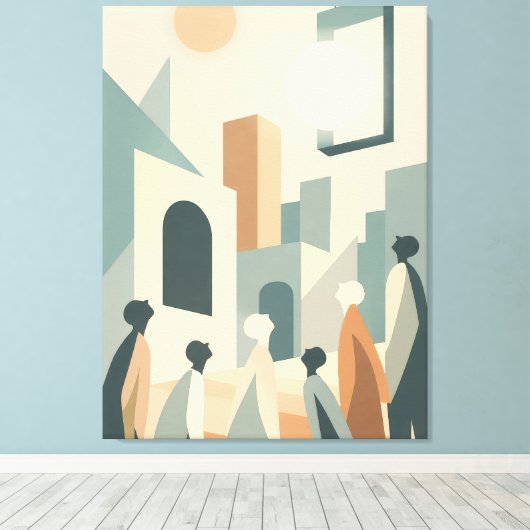 Toile L'instant avant - Doute et silence (Insitu (Plancher de Bois))