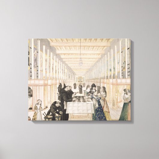 Toile L'Institut des Soeurs de la Charité pendant une (Recto)