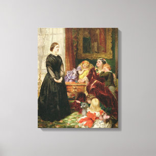 Toile L'institutrice, 1860 (huile sur la toile)