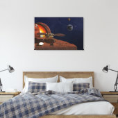 Toile L'interprétation de l'artiste de la Lander de visi (Insitu(Chambre))