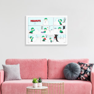 Toile Linus Construit Un Snowman