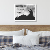 Toile L'invincibilité est une question de patience et de (Insitu(Chambre))