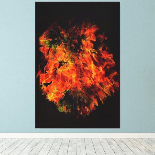 Toile Lion (Insitu (Plancher de Bois))