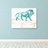 Toile Lion (Insitu (Plancher de Bois))