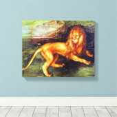 Toile Lion - Albrecht Durer - c1494 (Insitu (Plancher de Bois))