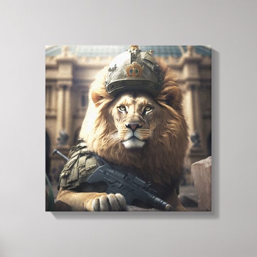 Toile Lion armé (Recto)