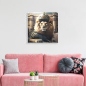 Toile Lion armé (Insitu(Salon))