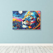 TOILE LION ASTRONAUTE - RETOUR 5 (Insitu (Plancher de Bois))