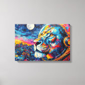 TOILE LION ASTRONAUTE - RETOUR 5 (Recto)