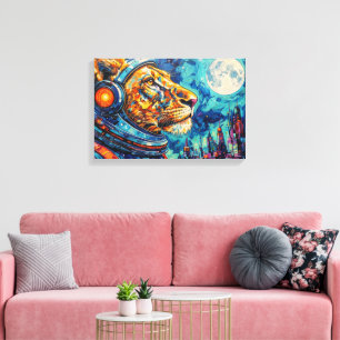 TOILE LION ASTRONAUTE-RETOUR À LA MAISON 12
