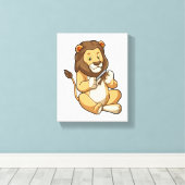 Toile Lion aux flèches à pointe de griffe (Insitu (Plancher de Bois))