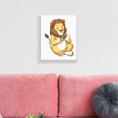 Toile Lion avec flèches à ongles (Insitu(Salon))