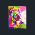 Toile Lion Colorful Prismatic Pop Art Design-62501<br><div class="desc">Lion Colorful Prismatic Pop Art Design-62501</div>