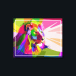 Toile Lion Colorful Prismatic Pop Art Design-62501<br><div class="desc">Lion Colorful Prismatic Pop Art Design-62501</div>