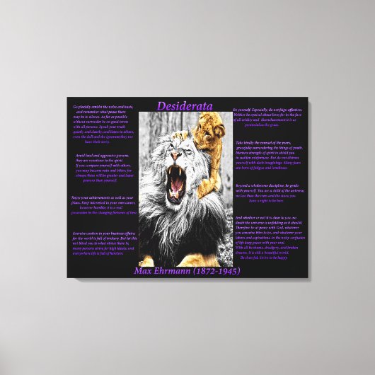 Toile Lion Cub (Recto)