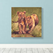Toile Lion Cubs (Insitu (Plancher de Bois))