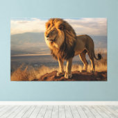 Toile Lion dans la nature (Insitu (Plancher de Bois))