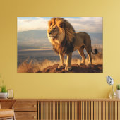 Toile Lion dans la nature (Insitu(Salon))