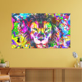 Toile Lion de Graffiti (Insitu(Salon))
