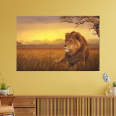 Toile Lion de Savannah (Insitu(Salon))