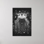 Toile Lion d'étoile avec monogramme de couronne (Recto)