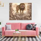 Toile Lion d'or (Insitu(Salon))