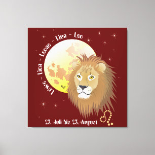 Toile Lion du 23 juillet au 22 août