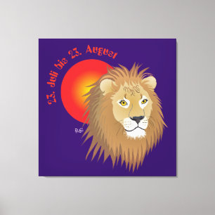 Toile Lion du 23 juillet au 22 août