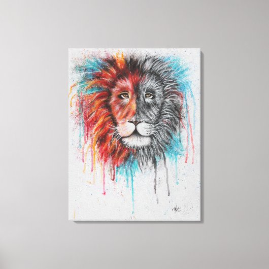 Toile Lion entièrement VIVANT Imprimer (Recto)
