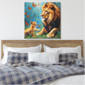 Toile Lion Et Cub (Insitu(Chambre))