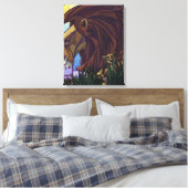 Toile Lion et petits (Insitu(Chambre))
