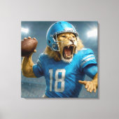 Toile Lion Football Player (Recto)
