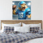 Toile Lion Football Player (Insitu(Chambre))