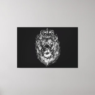 Toile lion head design witwonderful charisma