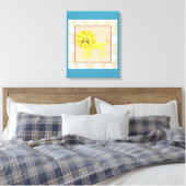 Toile Lion jaune avec Pois blancs (Insitu(Chambre))